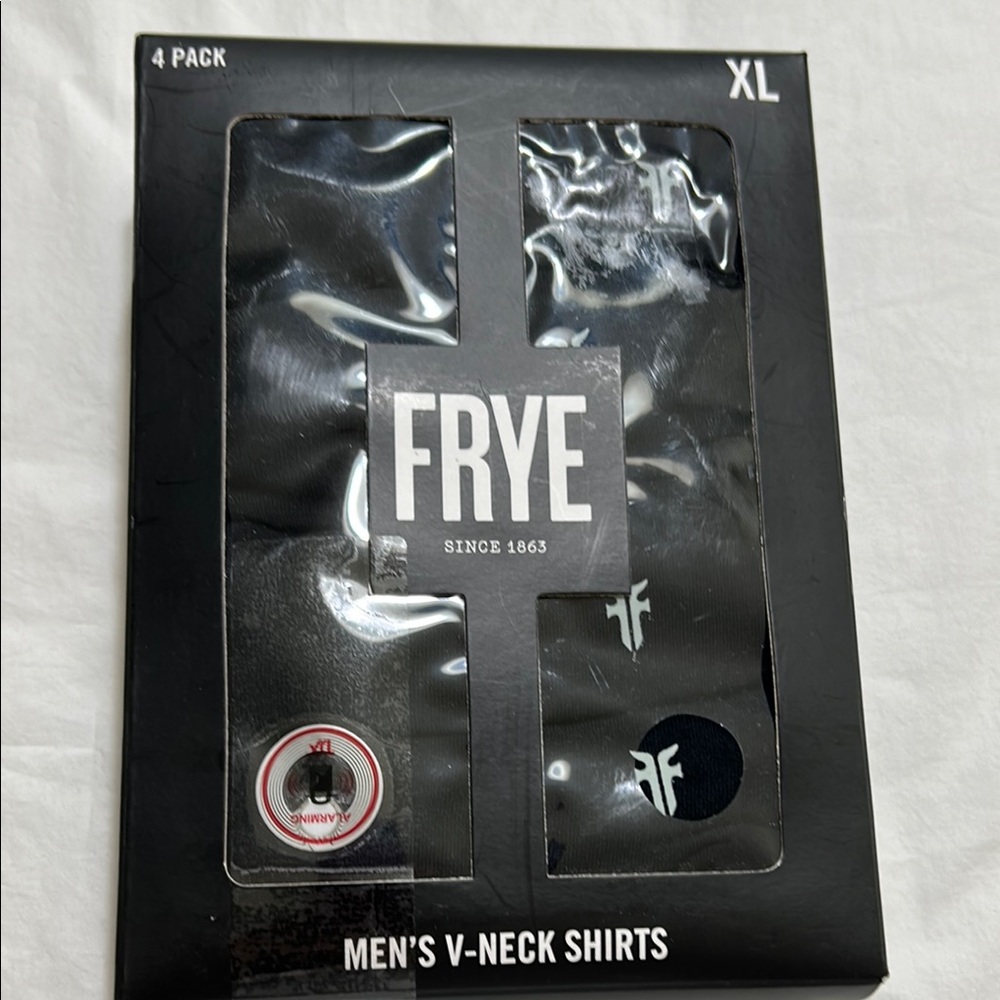 Frye Black Men's V-Neck Shirts - 4 Pack